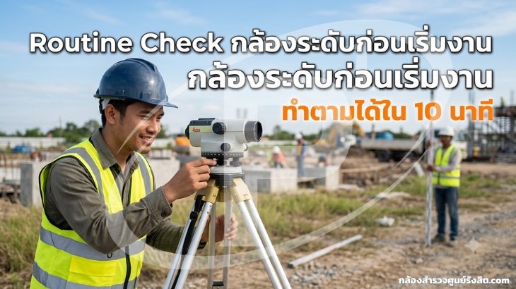 Routine Check กล้องระดับก่อนเริ่มงาน: ทำตามได้ใน 10 นาที