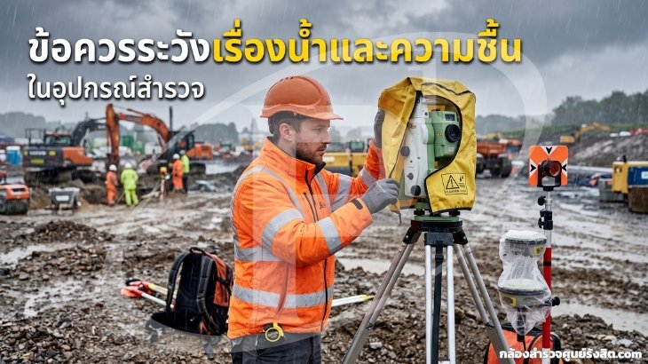 ข้อควรระวังเรื่องน้ำและความชื้นในอุปกรณ์สำรวจ