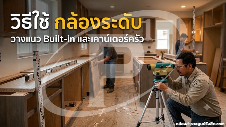 วิธีใช้กล้องระดับวางแนว Built-in และเคาน์เตอร์ครัว