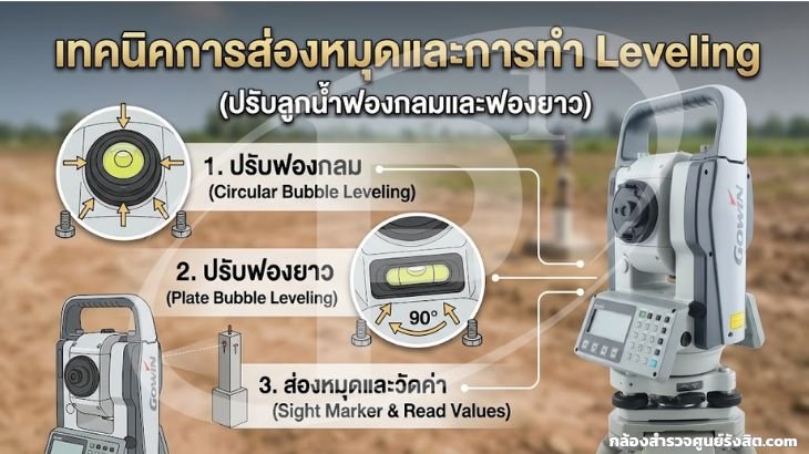 สรุปเทคนิคการส่องหมุดและการทำ Leveling ให้แม่นยำ
