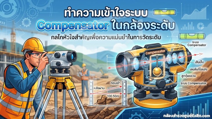 ทำความเข้าใจระบบ Compensator ในกล้องระดับ