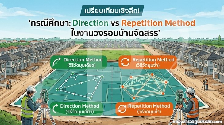 กรณีศึกษา Direction vs Repetition Method ในงานวงรอบบ้านจัดสรร