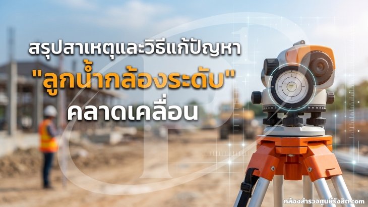 สรุปสาเหตุและวิธีแก้ปัญหา "ลูกน้ำกล้องระดับ" คลาดเคลื่อน