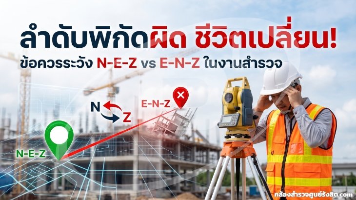 ลำดับข้อมูลพิกัด (N-E-Z vs E-N-Z) นำเข้าผิด ชีวิตเปลี่ยน!