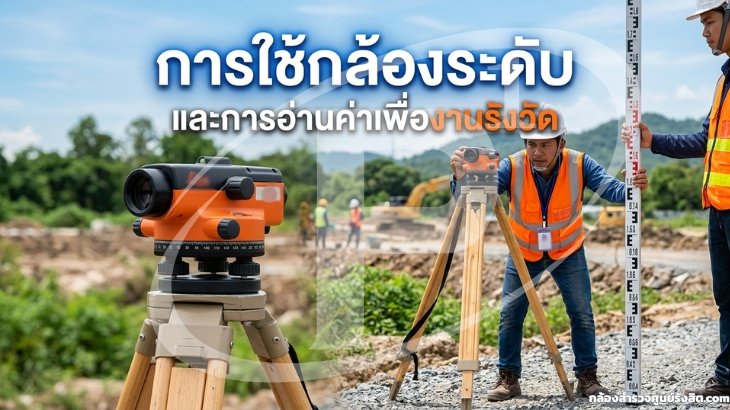 การใช้กล้องระดับและการอ่านค่าเพื่องานรังวัด