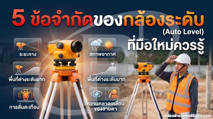 5 ข้อจำกัดของกล้องระดับ (Auto Level) ที่มือใหม่ควรรู้