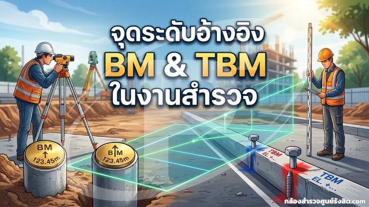 จุดระดับอ้างอิง BM และ TBM ในงานสำรวจ