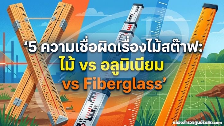 5 ความเชื่อผิดเรื่องไม้สต๊าฟ: ไม้ vs อลูมิเนียม vs Fiberglass