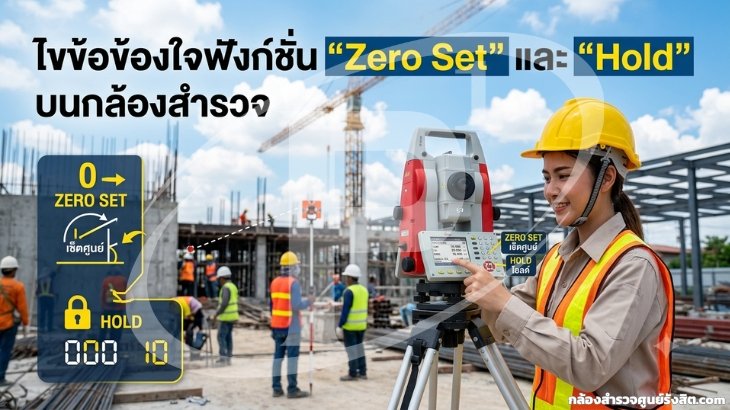 ไขข้อข้องใจฟังก์ชัน "Zero Set" และ "Hold" บนกล้องสำรวจ