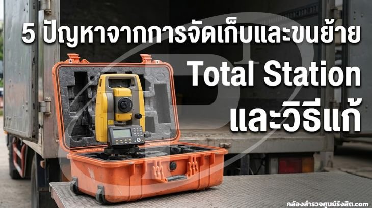 5 ปัญหาจากการจัดเก็บและขนย้าย Total Station และวิธีแก้