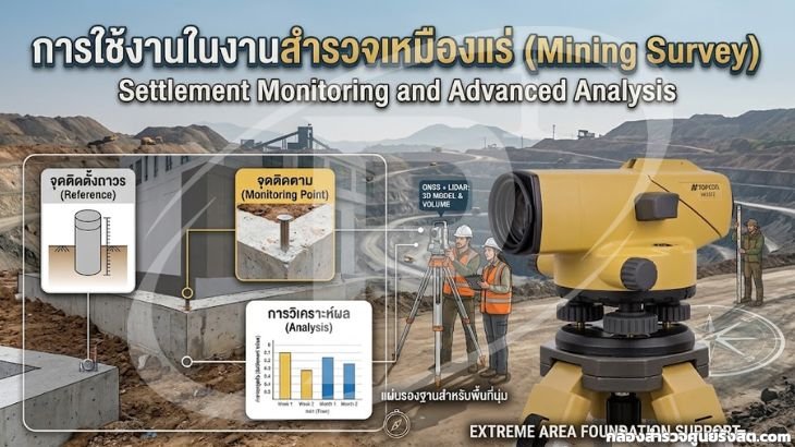  การใช้งานในงานสำรวจเหมืองแร่ (Mining Survey)