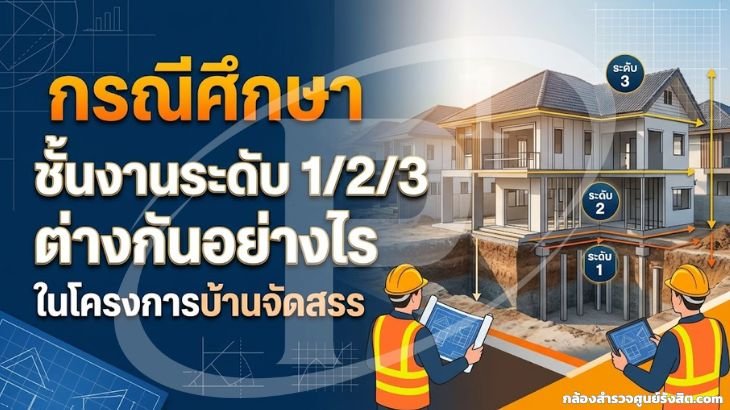 กรณีศึกษา ชั้นงานระดับ 1/2/3 ต่างกันอย่างไรในโครงการบ้านจัดสรร