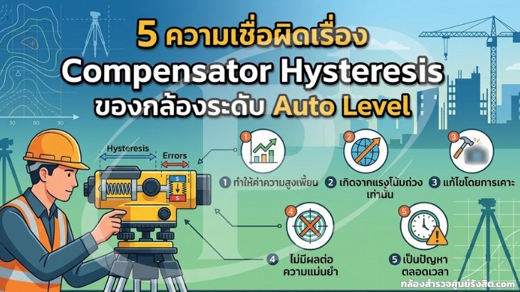 5 ความเชื่อผิดเรื่อง Compensator Hysteresis ของกล้องระดับ Auto Level