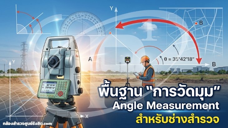 พื้นฐาน "การวัดมุม" (Angle Measurement) สำหรับช่างสำรวจ