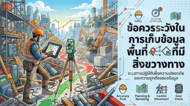 ข้อควรระวังในการเก็บข้อมูลพื้นที่ที่มีสิ่งขวางทาง (Obstructions in Surveying)