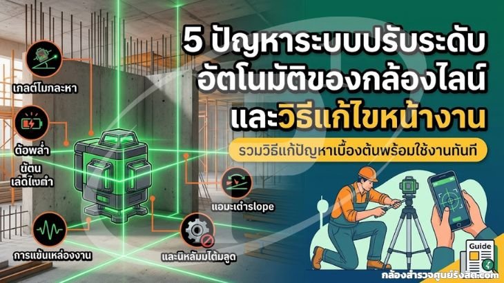 5 ปัญหาระบบปรับระดับอัตโนมัติของกล้องไลน์ และวิธีแก้ไขหน้างาน