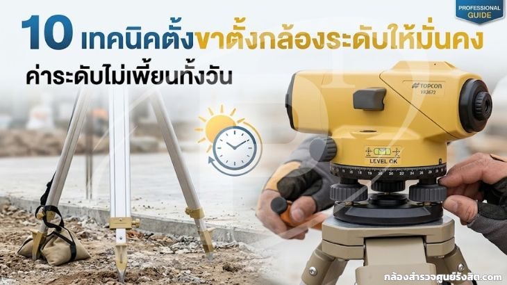 10 เทคนิคตั้งขาตั้งกล้องระดับให้มั่นคง ค่าระดับไม่เพี้ยนทั้งวัน