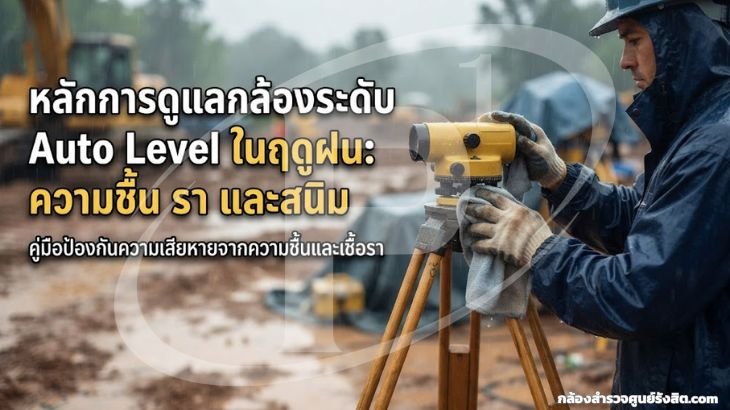 หลักการดูแลกล้องระดับ Auto Level ในฤดูฝน: ความชื้น รา และสนิม