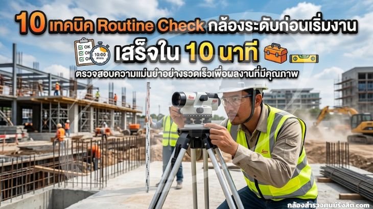 10 เทคนิค Routine Check กล้องระดับก่อนเริ่มงาน เสร็จใน 10 นาที