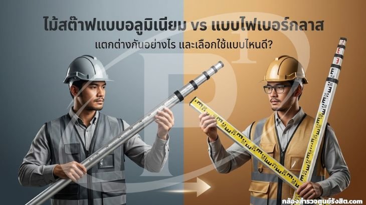 ไม้สต๊าฟอลูมิเนียม vs ไฟเบอร์กลาส: ต่างกันอย่างไร และควรเลือกใช้แบบไหน?