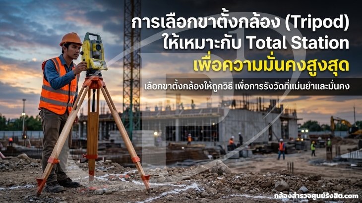 การเลือกขาตั้งกล้อง (Tripod) ให้เหมาะกับ Total Station เพื่อความมั่นคงสูงสุด