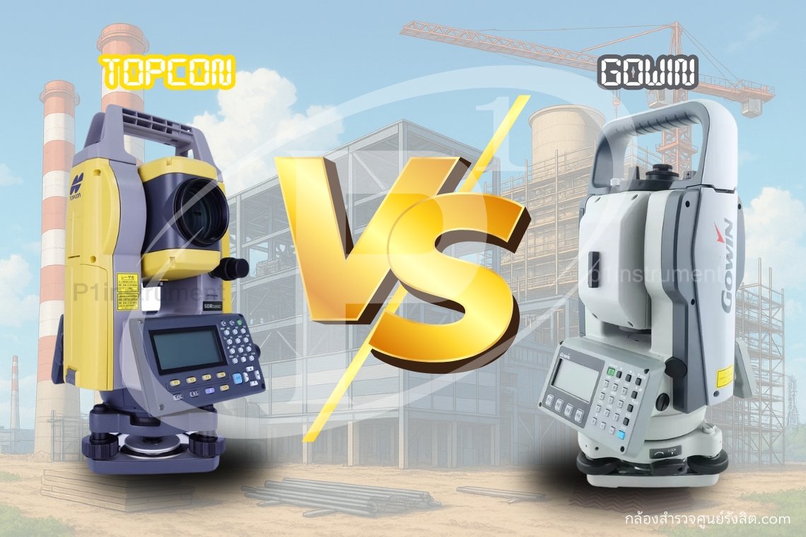 กล้องTotal station ระหว่างTopcon และ Gowin แตกต่างกันอย่างไร