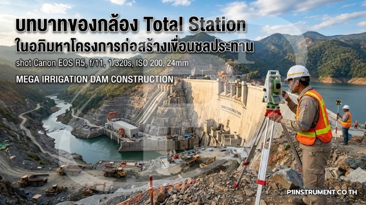 บทบาทของกล้อง Total Station ในอภิมหาโครงการก่อสร้างเขื่อนชลประทาน