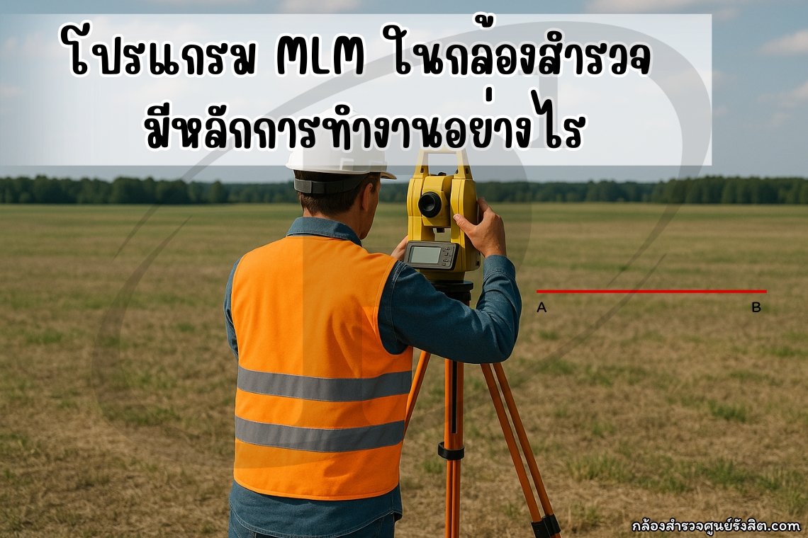 โปรแกรม MLM (Multi Line Measurement) ในกล้องสำรวจ 