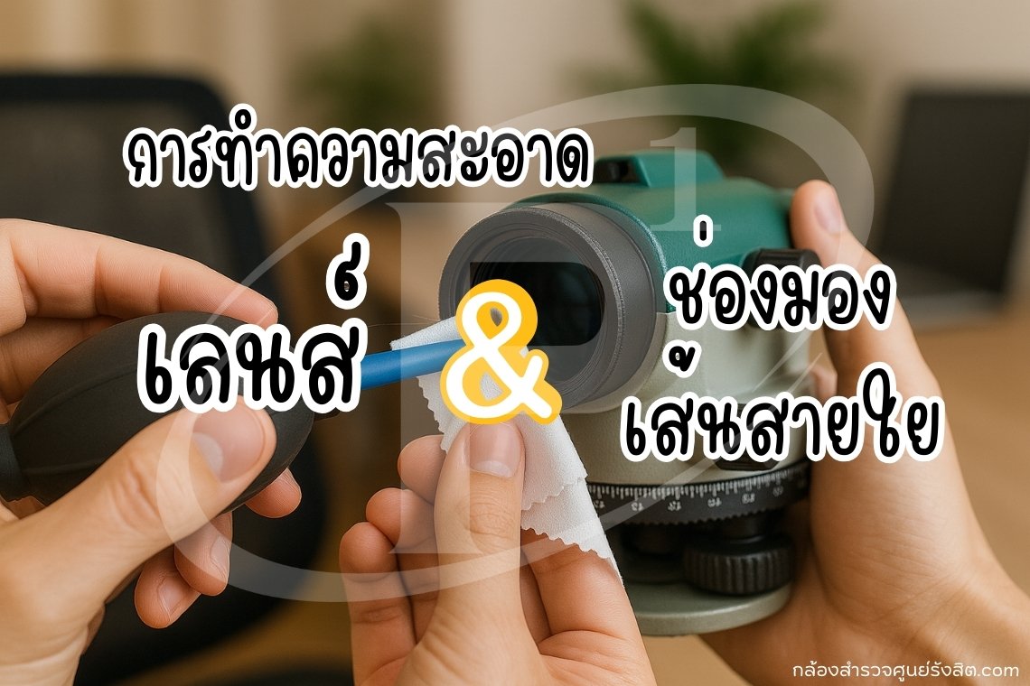 การทำความสะอาดเลนส์และช่องมองที่ส่งผลต่อเส้นสายใย การทำความสะอาดเลนส์และช่องมองที่ส่งผลต่อเส้นสายใย