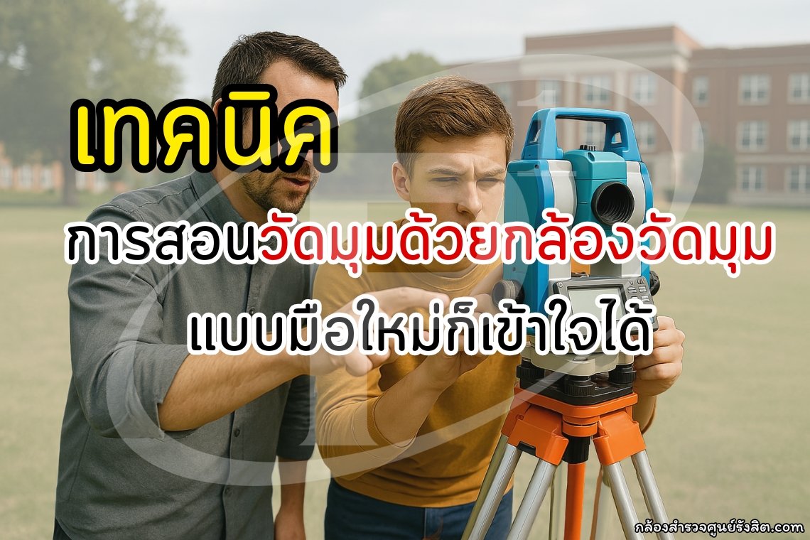 เทคนิคการสอนวัดมุมด้วยกล้องวัดมุมแบบมือใหม่ก็เข้าใจได้