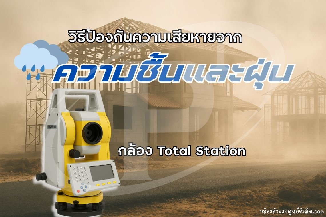 วิธีป้องกันความเสียหายจากความชื้นและฝุ่น กล้อง Total Station