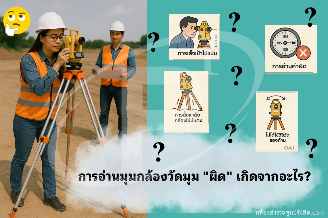 การอ่านมุมกล้องวัดมุม "ผิด" เกิดจากอะไร?
