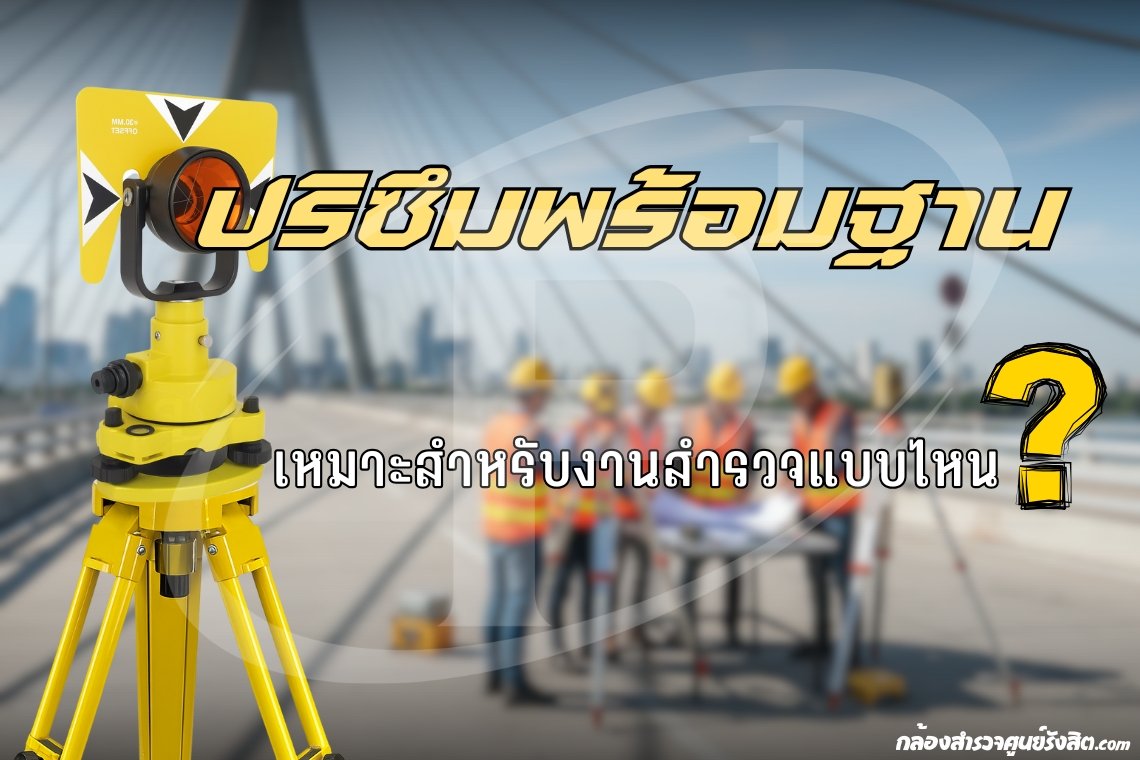 ปริซึมพร้อมฐาน เหมาะสำหรับงานสำรวจแบบไหน ?