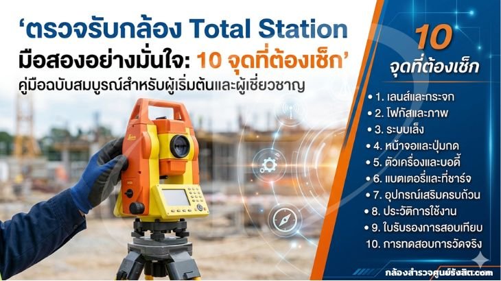 ตรวจรับกล้อง Total Station มือสองอย่างมั่นใจ: 10 จุดที่ต้องเช็ก