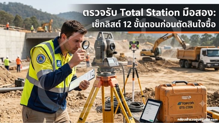 ตรวจรับ Total Station มือสอง: เช็กลิสต์ 12 ขั้นตอนก่อนตัดสินใจซื้อ