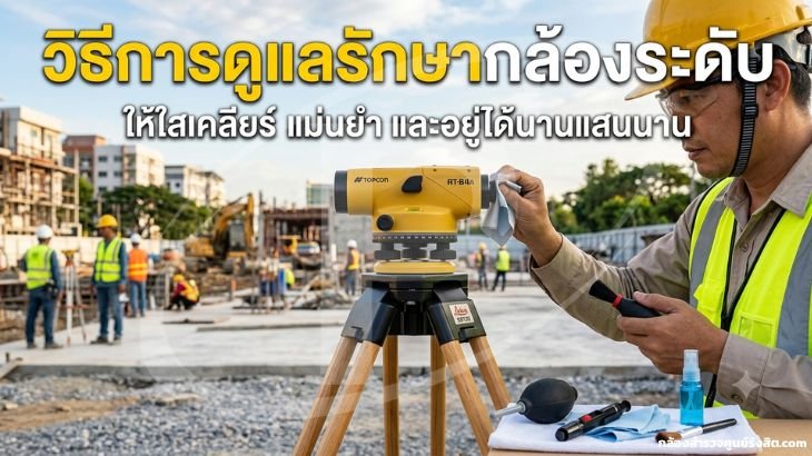 วิธีการดูแลรักษากล้องระดับให้ใสเคลียร์ แม่นยำ และอยู่ได้นานแสนนาน