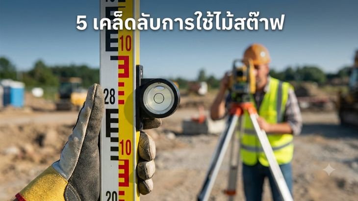 10 เคล็ดลับใช้ Bubble Level บนไม้สต๊าฟให้ระดับแม่นยำ