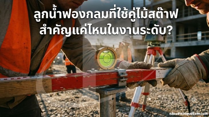 ลูกน้ำฟองกลมที่ใช้คู่ไม้สต๊าฟ สำคัญแค่ไหนในงานระดับ?