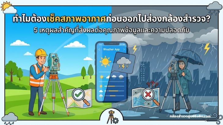 ทำไมต้องเช็คสภาพอากาศก่อนออกไปส่องกล้องสำรวจ?