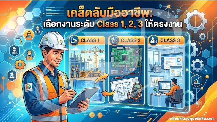 เคล็ดลับมืออาชีพ: เลือกงานระดับ Class 1, 2, 3 ให้ตรงงาน