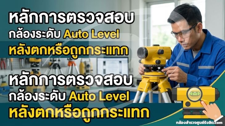 หลักการตรวจสอบกล้องระดับ Auto Level หลังตกหรือถูกกระแทก