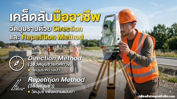 เคล็ดลับมืออาชีพ วัดมุมราบด้วย Direction และ Repetition Method