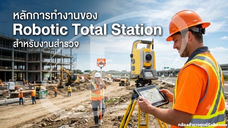 หลักการทำงานของ Robotic Total Station สำหรับงานสำรวจ