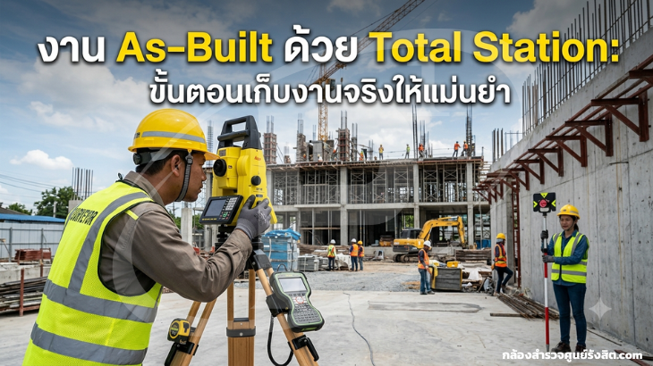 งาน As-Built ด้วย Total Station: ขั้นตอนเก็บงานจริงให้แม่นยำ