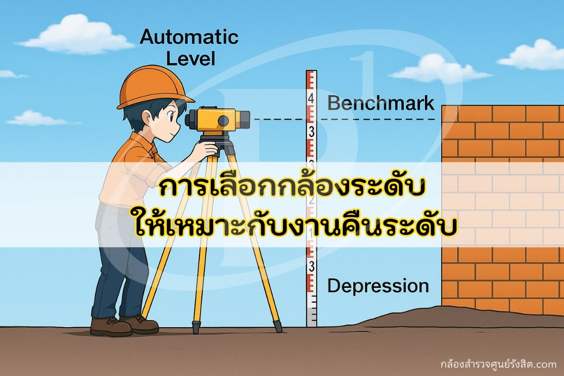 การเลือกกล้องระดับ ให้เหมาะกับงานคืนระดับ