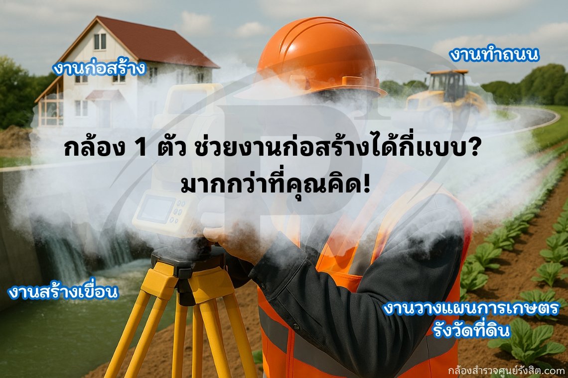 กล้องสำรวจ 1 ตัว ช่วยงานก่อสร้างได้กี่แบบ? 