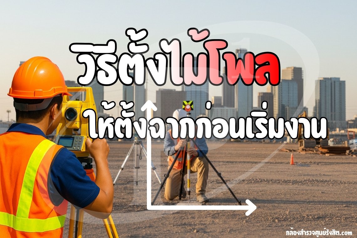 วิธีตั้งไม้โพล (Pole) ให้ตั้งฉากก่อนเริ่มงาน