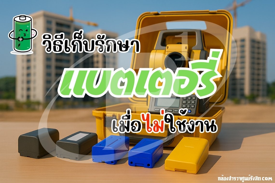 วิธีเก็บรักษาแบตเตอรี่กล้องสำรวจเมื่อไม่ใช้งาน