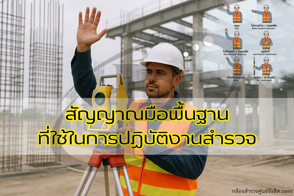 สัญญาณมือพื้นฐานที่ใช้ในการปฏิบัติงานสำรวจ