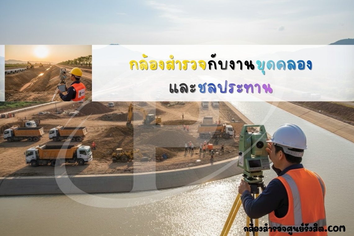 กล้องสำรวจกับงานขุดคลองและชลประทาน